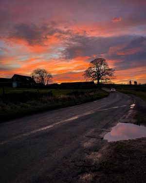 Looking into the Rivelin Valley at Dusk